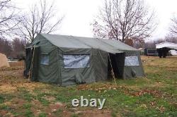 Military Temper Tent Center Section With Doors Surplus Not Complete Tent Army