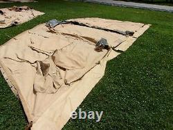 Military Temper Tent End Door Section Surplus -not Complete Tent- Us Army