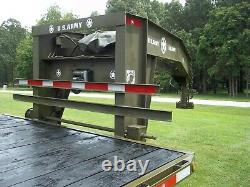 Military Theme Logo Set Gooseneck Flatbed 25 + Ft Army- No Trailer Included