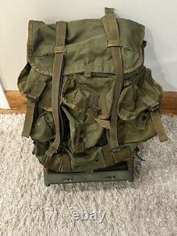 Military U. S. Army FIELD PACK, Combat, LC1, DLA 100-81-C-3077 Medium with Frame