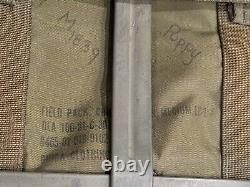 Military U. S. Army FIELD PACK, Combat, LC1, DLA 100-81-C-3077 Medium with Frame