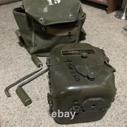 Military U. S. Army Signal Corps Hand Crank Generator GN-58-A Crank &