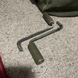 Military U. S. Army Signal Corps Hand Crank Generator GN-58-A Crank &