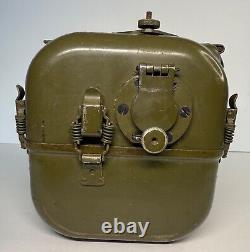 Military U. S. Army Signal Corps Hand Crank Generator GN-58-A Crank & Bag Hoffman