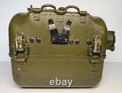 Military U. S. Army Signal Corps Hand Crank Generator GN-58-A Crank & Bag Hoffman