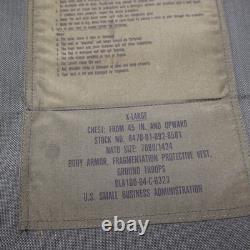 Military Vest Mens XL Camo Body Armor Fragmentation Gear Heavy Tactical VTG