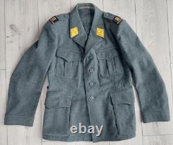 Military jacket, galliffet and cap, winter, wool, size 52, 1955 1969, Swiss Army