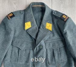 Military jacket, galliffet and cap, winter, wool, size 52, 1955 1969, Swiss Army