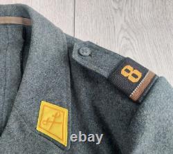 Military jacket, galliffet and cap, winter, wool, size 52, 1955 1969, Swiss Army