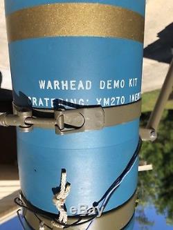 Military surplus Practice Demo Army Dummy Rocket War Head Inert Display Man Cave