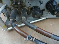 Military ww2 wireless set No 62 mark 2 with headphones and power lead & cover