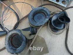 Military ww2 wireless set No 62 mark 2 with headphones and power lead & cover