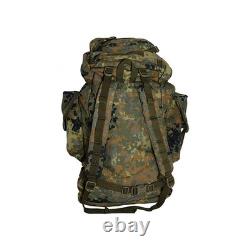 Modern German Army Issue Flecktarn Camo Rucksack- 65L- Camping-Hiking-Surplus
