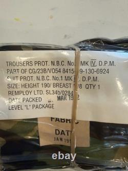 NBC OEM SUIT Sealed British Army Nuclear Biological Chemical Protection Camo L