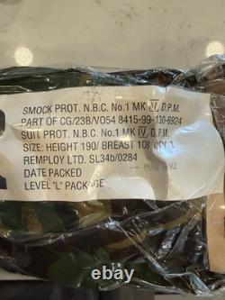 NBC OEM SUIT Sealed British Army Nuclear Biological Chemical Protection Camo L
