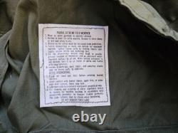 NEW! 1972 Army M-65 OG-107 Military Extreme Cold Weather Parka Fishtail Size S