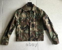 NEW Polo Ralph Lauren Military Camo Denim Trucker Jacket RRL P Wing 1992 Stadium