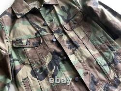 NEW Polo Ralph Lauren Military Camo Denim Trucker Jacket RRL P Wing 1992 Stadium