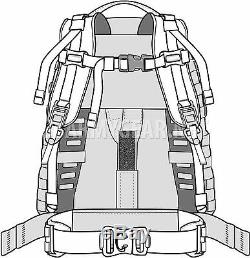 NEW US Army ACU MOLLE Rucksack With Frame Medium Military Backpack w. POUCHES