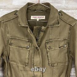 NWT Free People Military Jacket Women S Not Your Brothers Surplus Army Green