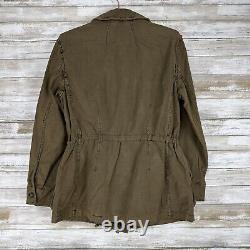 NWT Free People Military Jacket Women S Not Your Brothers Surplus Army Green