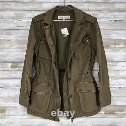 NWT Free People Military Jacket Women S Not Your Brothers Surplus Army Green