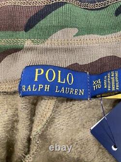NWT Rare Men's Polo Ralph Lauren Camo Cargo Jogger SweatPants. Size 2XL