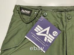 NWT Vintage Alpha Industries military parachutist surplus pants mens size 36x30