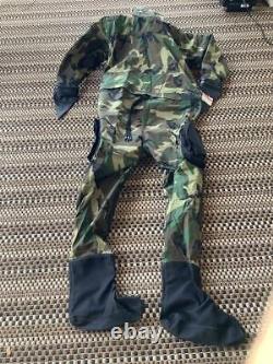 Navy SEAL Army SF Military Surplus DUI Dry Suit Amphibious Waterborne Woodland