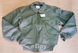 New NOMEX MA2 Sage Green CWU-45P Cold Weather Flyers Jacket Military Issue Small