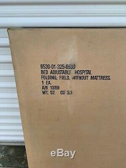 New US Army Military Adjustable Folding Field Hospital Bed Cot Triage Prepper