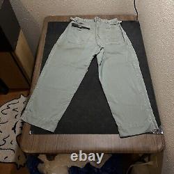 OG-107 VINTAGE 1950s Korea ARMY COMBAT PANTS 50s military cargo trousers snap