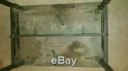 OLD U. S. MILITARY ARMY FOLDING FIELD TABLE DESK MOBILE OD GREEN 24x36x28 WOOD