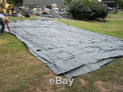 ONE MILITARY 16 x16 FRAME TENT CENTER SECTION ARMY NO FRAMES INCLUDED HAS JACK