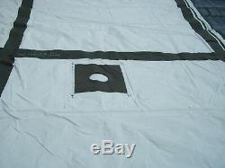 ONE MILITARY 16 x16 FRAME TENT CENTER SECTION ARMY NO FRAMES INCLUDED HAS JACK
