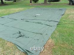 ONE MILITARY SURPLUS 16 x16 FRAME TENT CENTER SECTION ARMY-NO FRAMES INCLUDED