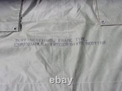 ONE MILITARY SURPLUS 16 x16 FRAME TENT CENTER SECTION ARMY-NO FRAMES INCLUDED