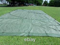 ONE MILITARY SURPLUS 16 x16 FRAME TENT CENTER SECTION ARMY-NO FRAMES INCLUDED