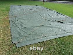 ONE MILITARY SURPLUS 16 x16 FRAME TENT CENTER SECTION ARMY-NO FRAMES INCLUDED