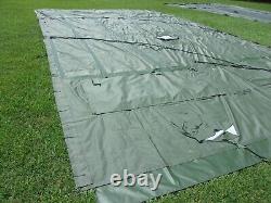 ONE MILITARY SURPLUS 16 x16 FRAME TENT CENTER SECTION ARMY-NO FRAMES INCLUDED