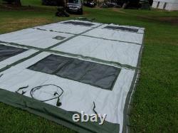 ONE MILITARY SURPLUS 16 x16 FRAME TENT CENTER SECTION ARMY-NO FRAMES INCLUDED
