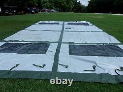 ONE MILITARY SURPLUS 16 x16 FRAME TENT CENTER SECTION ARMY-NO FRAMES INCLUDED