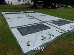 ONE MILITARY SURPLUS 16 x16 FRAME TENT CENTER SECTION ARMY-NO FRAMES INCLUDED