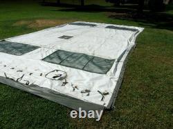 ONE MILITARY SURPLUS 16 x16 FRAME TENT CENTER SECTION ARMY-NO FRAMES INCLUDED