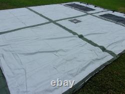 ONE MILITARY SURPLUS 16 x16 FRAME TENT CENTER SECTION ARMY-NO FRAMES INCLUDED
