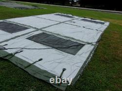 ONE MILITARY SURPLUS 16 x16 FRAME TENT CENTER SECTION ARMY-NO FRAMES INCLUDED