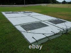 ONE MILITARY SURPLUS 16 x16 FRAME TENT CENTER SECTION ARMY-NO FRAMES INCLUDED