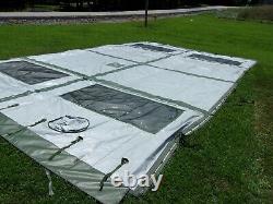 ONE MILITARY SURPLUS 16 x16 FRAME TENT CENTER SECTION ARMY-NO FRAMES INCLUDED