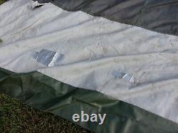 ONE MILITARY SURPLUS 16 x16 FRAME TENT CENTER SECTION-DAMAGED- ARMY-NO FRAMES