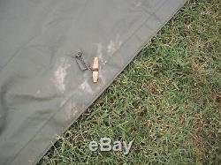 ONE MILITARY SURPLUS 16 x16 FRAME TENT DOOR SECTION ARMY. NO FRAMES INCLUDED